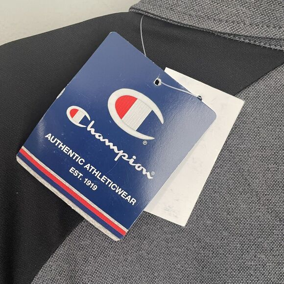 NEW Champion Purdue University Polo Shirt Men's Medium Gray Black Boilermakers - Picture 3 of 14